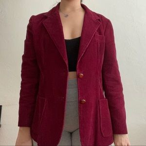 Burgundy blazer